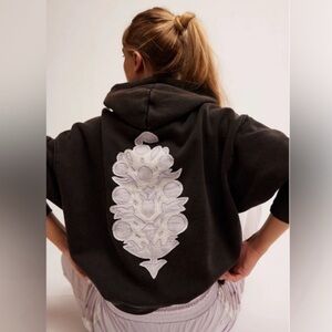 FP Movement by Free People Sprint to the Finish black Hoodie with Logo